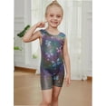 thumbnail image 6 of Leotards for Girls Gymnastics with Shorts Colorful Butterfly Shiny Diamond Kids Biketard, 6 of 6