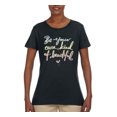 thumbnail image 2 of Positivity saying Pop Culture Womens Graphic T-Shirt, Black, Small, 2 of 3