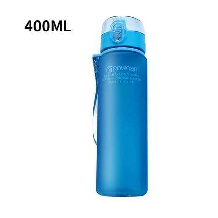 

Kettle Plastic Leakproof Water Bottle Portable Drinking Bottle for Outdoor Activity Frosted Blue 400ml