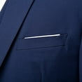 thumbnail image 4 of Fgnfyis Pants Slim Party Jacket 3 Piece Men’s Vest R Business Wedding Suit Suit Men's Coats Jackets Pants Sets Navy XXXL, 4 of 4
