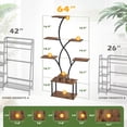 thumbnail image 2 of Magic Union Plant Stand Indoor with Grow Lights,8 Tiered Indoor Plant Shelf,64" Tall Plant Stand for Indoor Plants Multiple,Metal S-Shaped Shape Flower Holder Display Rack for Living Room,Patio, 2 of 9
