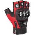 thumbnail image 3 of Guantes de Motocicleta de Medio Dedo para Hombre, Guantes de Seguridad para Deportes de Motor de Motocicleta para Exteriores de Acero Negro, 3 of 8