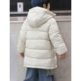 thumbnail image 4 of FEOYA Warm Coats for Kids Winter Coat Girls Outerwear Boys Long Thick Jacket Kids Hooded Jacket Children's Heavy Coat 7-8 Years, 4 of 7