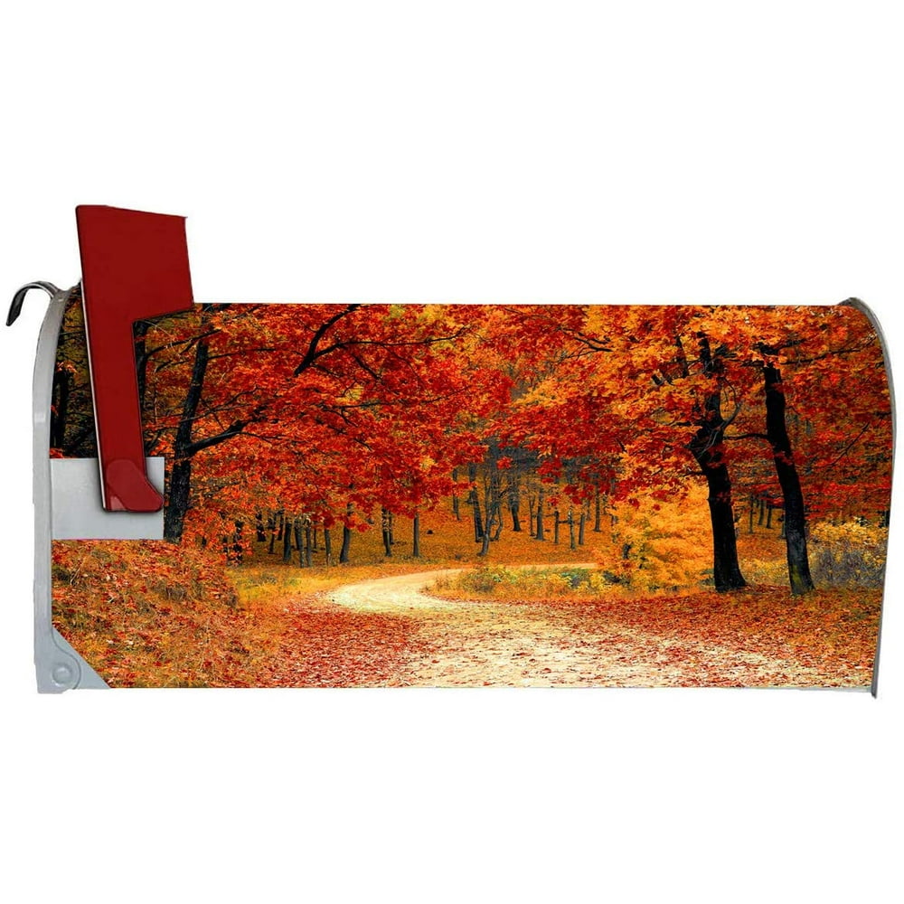 VWAQ Autumn Forest Mailbox Covers Fall Seasonal Decorative