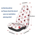 thumbnail image 3 of Wukai cute cat hearts Full Set Car Seat Covers with Soft Padding Universal Auto Front Seats Protector and Cushion Mat, 3 of 5