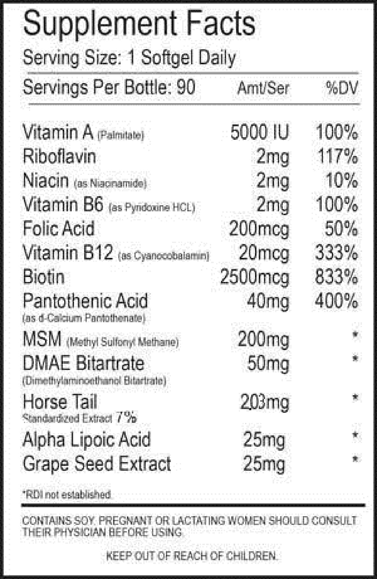 Purvana Hair, Skin and Nails, 90 Ct