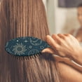 thumbnail image 3 of Mystical Starry Night Hair Brush - Ergonomic Detangling Brush for Wet & Dry Hair, Cosmic Aesthetic Design, 3 of 4