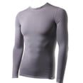 thumbnail image 1 of Camiseta interior térmica de manga larga ajustada con capa base de felpa para hombre, camiseta interior de invierno, 1 of 2