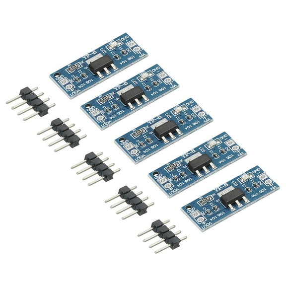 Uxcell DC-DC Buck Converter Voltage Regulator AMS1117 3-12V to 1.5V 0.8A Blue with Frequency Pin Pack of 5
