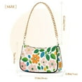 thumbnail image 3 of FORMRS Womens Shoulder Bag with Chain Strap Clutch Purse Cute Tote Handbag, Retro Orange Floral, 3 of 7