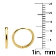 thumbnail image 2 of Precious Stars 14K Yellow Gold 11-mm Hinged Hoop Earrings, 2 of 5