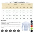 thumbnail image 2 of Hogleaql Men's Compression Shirts Workout Crew Neck Cool Dry Long Sleeve Undershirt Gym Base Layer Tops Sport Athletic Fitness Muscle T-Shirts White 2XL, 2 of 3