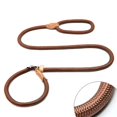 thumbnail image 2 of Typpkmm Dog Rope Sliding Traction Control Without Pull Loop Belt, Durable Leather Joint and Adjustable Metal Buckle P-Shaped Pet Collars, 2 of 7