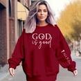 thumbnail image 2 of WENWU Women Sweatshirt Long Sleeve Sweatshirt Pullover Women Red Sweatshirts Winter Sweatshirts for Women Street Style Clothes, 2 of 4