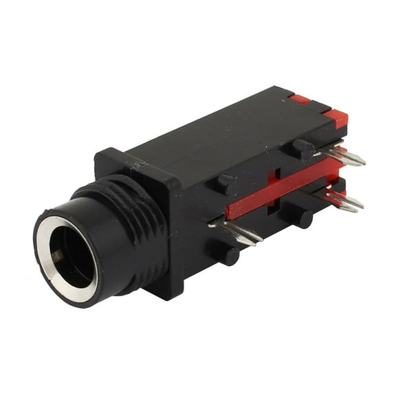 Unique Bargains 6.5mm Headphone stereo Jack Socket PCB Mount Connector Adapter