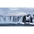 thumbnail image 2 of Young, Bill 24x15 White Modern Wood Framed Museum Art Print Titled - Iceland, Godafoss View of waterfall, 2 of 4