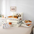 thumbnail image 6 of Homewish Golden Retriever Dog 7pcs Queen Bedding,Happy Halloween Print Bedding Comforter Set Queen,Cream,Pumpkins Decor,Halloween Reversible, 6 of 8