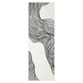 thumbnail image 2 of Tzou 2x6 Non-Shedding Washable Runner Rugs for Kitchen, Nonslip Contemporary Striped Carpet for Entryway Living Room, Black/Beige, 2 of 7