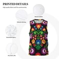 thumbnail image 6 of Easygdp Hippie Flower Men's Mesh Basketball Jersey Quick Drying Sleeveless Shirts Fitted Muscle Tank Tops Sport Round Neck T-Shirt - XX-Large, 6 of 9