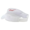 thumbnail image 3 of Butterfly Stroke Embroidered Cotton Twill Sun Visor - White OSFM, 3 of 5