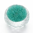 thumbnail image 2 of DIY Nail Art Decoration Mini Glass Beads Tiny Caviar Nail Beads AB color Plated Round No Hole Medium Turquoise 2mm about 450g/bag, 2 of 3