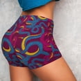 thumbnail image 4 of Naloa Colorful Snake Biker Shorts for Women Seamless Scrunch Short Women’s Yoga Shorts for Gym Running Sport Shorts - Medium, 4 of 9