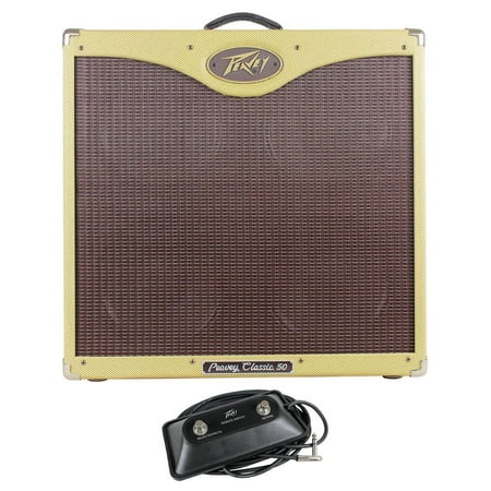 Peavey Classic 50 410 2-Chnl 4x10 50 Watt Tube Guitar Amplifier Tweed Combo Amp