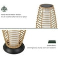 thumbnail image 4 of Grand Patio Outdoor Floor Lamp, LED Solar Powered Lantern for Garden, Poolside, Porch, Waterproof, Austin Natural Brown, 4 of 8