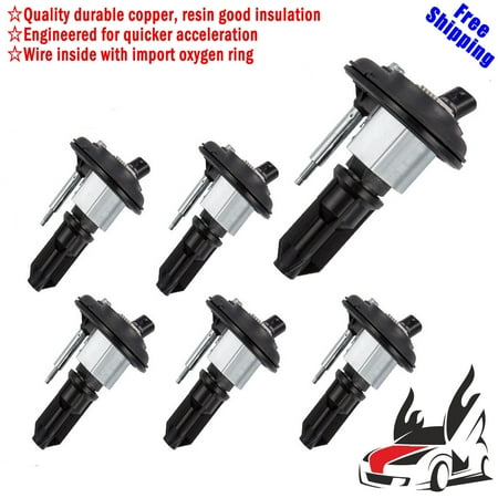 Gmk Supply - Zimtown Pack of 6 UF303 Ignition Coil Cassette For Chevrolet Colorado GMC Canyon Envoy
