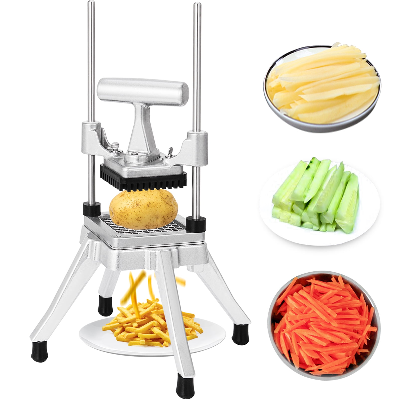 Commercial Use Electric Vegetable Potato Meat Chopper French Fries Cutter Slicer 