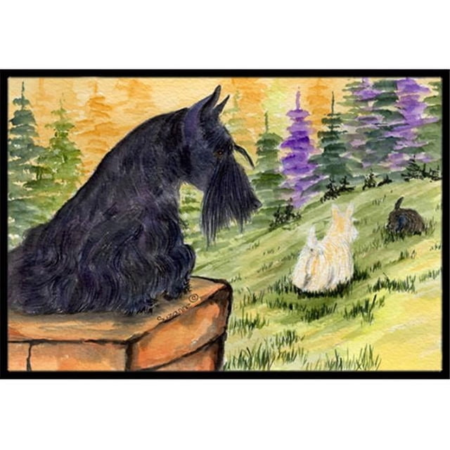 Carolines Treasures SS8634MAT Paillasson Intérieur Extérieur 18 x 27 Po. Scottish Terrier