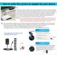 thumbnail image 3 of HAHADAXA Universal AC Adapter 9V 2A Power Supply AC110V to DC9V Power Driver with 8 DC Plug Adapter Converter Inverter Charger Transformer AC-DC Adapter (DC9V-2A), 3 of 7