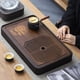 thumbnail image 2 of Bandeja de té con gongfu de bambú de 15 pulgadas con drenaje de agua, bandeja de té chino de kung fu, juego de regalo, 2 of 7