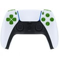 thumbnail image 5 of eXtremeRate Replacement D-pad R1 L1 R2 L2 Triggers Share Options Face Buttons, Clear Green Full Set Buttons Compatible with ps5 Controller BDM-030 - Controller NOT Included, 5 of 9