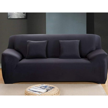 Lv Life Sofa Couch Stretch Covers Elastic Fabric Home Settee Lv Life Sofa Couch Stretch Covers Elastic Fabric Home Settee Protector Three Seater Black 190 230cm