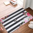 thumbnail image 5 of Flower Bath Mat Floral Bath Mat Floral Bathroom Rug Butterfly Bath Mat Butterfly Bathroom Rug 16''X24'', 5 of 8