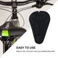 thumbnail image 3 of Funda de sillín de bicicleta Cojín suave 3D SSuperp negro, 3 of 5
