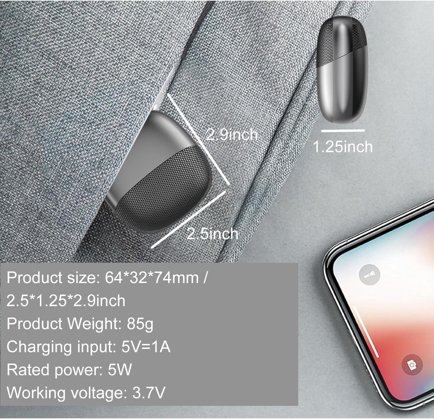 2025 Electric Nail Clipper Integrated Cutting and Grinding, with Led Light, 2 Speed, Quiet and Portable Baby Nail Trimmer for Autism Kids Adult Seniors (Black)