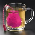 thumbnail image 4 of Huayishang Silicone Tea Separator Owl Tea Maker SiliconeTea Drains Reusable Creative Owl Wises Owl Tea Maker, 4 of 7
