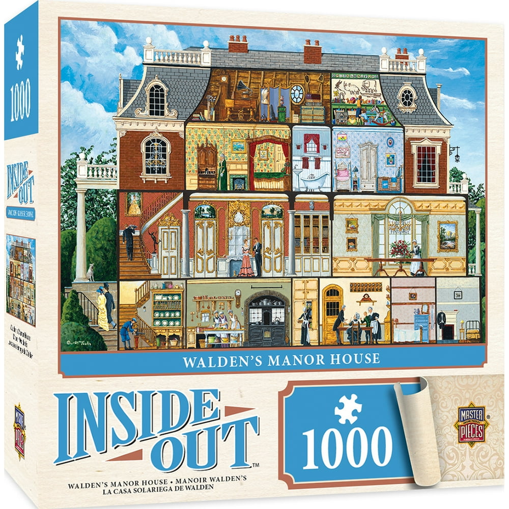 Inside Out Walden's Manor House 1000 Piece Jigsaw Puzzle by Art Poulin
