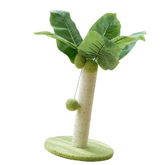 Poteau à Griffer pour Chat, Poteau à Griffer pour Chat avec Balles en Peluche Suspendues, Grattoir Durable en Sisal et Chanvre, Protection de Meubles, Poteau à Griffer pour Chat pour Maison et Chambre