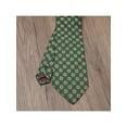 thumbnail image 3 of 1pc Men's Dark Green & Yellow Small Flower 100% Polyester Handmade Tie, Suitable For Formal And Daily Business Wear, 3 of 4
