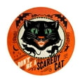 thumbnail image 4 of Certified International Scaredy Cat Multicolored Earthenware Canape Plate Round 6 in. Assorted (Set of 4), 4 of 4