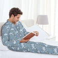 thumbnail image 6 of Disketp Turtle for Pajamas Set Long Sleeve Sleepwear Mens Button Down Nightwear Pj Sets-XX-Large, 6 of 7