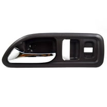 PT Auto Warehouse HO-2577MG-FL - Inner Interior Inside Door Handle, Gray Housing with Chrome Lever - 2-Door Coupe, Driver Side Fits select: 1994-1997 HONDA ACCORD