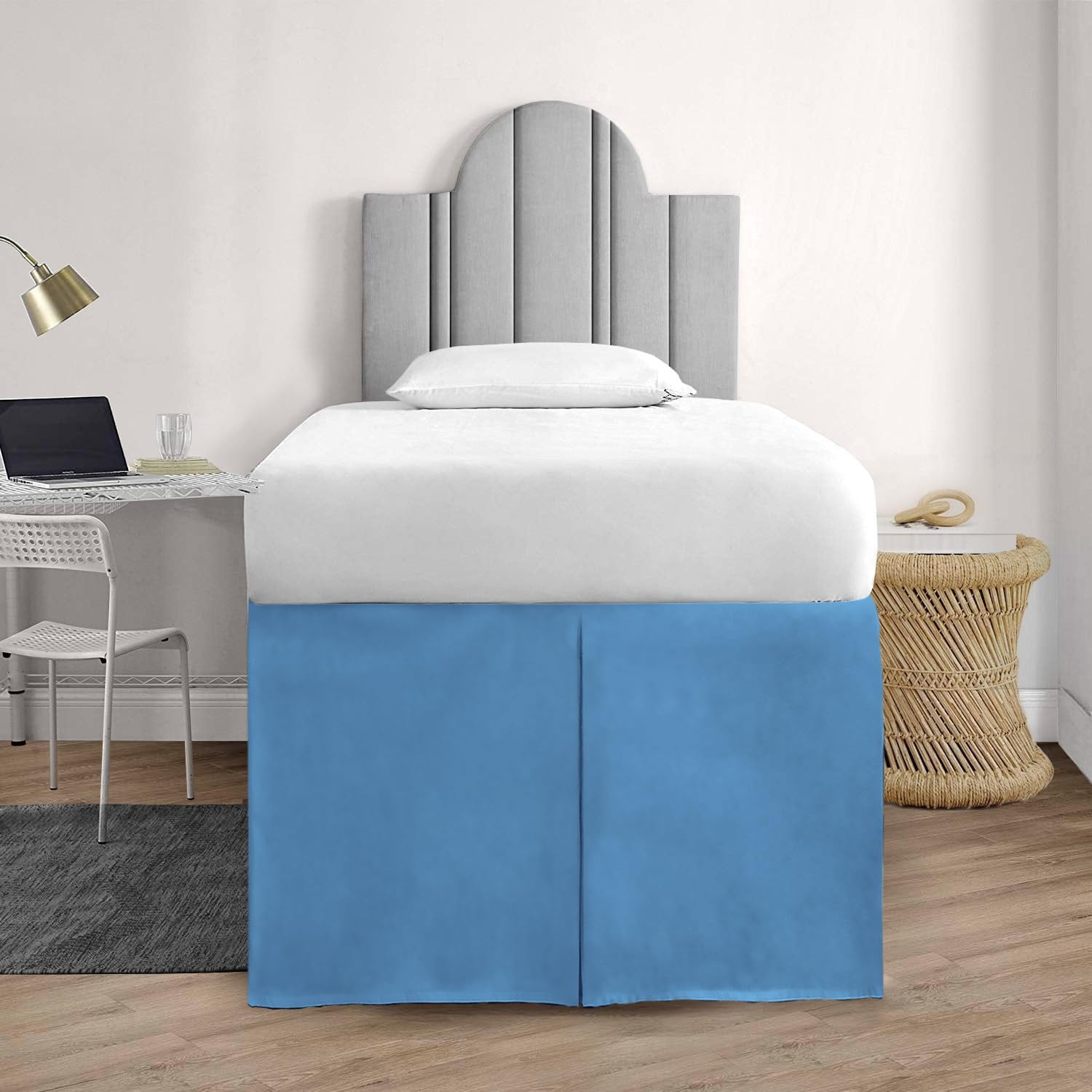 Navy blue twin xl bed skirt deals