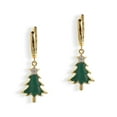 thumbnail image 2 of Top-kevin Christmas Tree Dangle Drop Small Hoop Earrings for Women Cute Star Green Dangling Xmas Holiday Earring Christmas Accessories Jewelry Gifts, 2 of 7