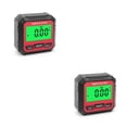thumbnail image 1 of Riwesomey Transportador de caja de nivel digital Medidor de niveles LCD de 490 ° Mini medidores de bisel con retroiluminación de base Rojo/Tipo 1 2piezas, 1 of 6