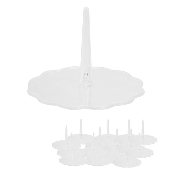 RUNROTOO Transparent Cake Decorating Accessories Flower Nails For Diy Enthusiasts 100Pcs 2.0In