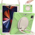 thumbnail image 3 of Funda con soporte de anillo ajustable para iPad de 9,7 pulgadas (2018) con correa para el hombro, gran soporte de anillo ajustable, protección contra golpes., 3 of 5